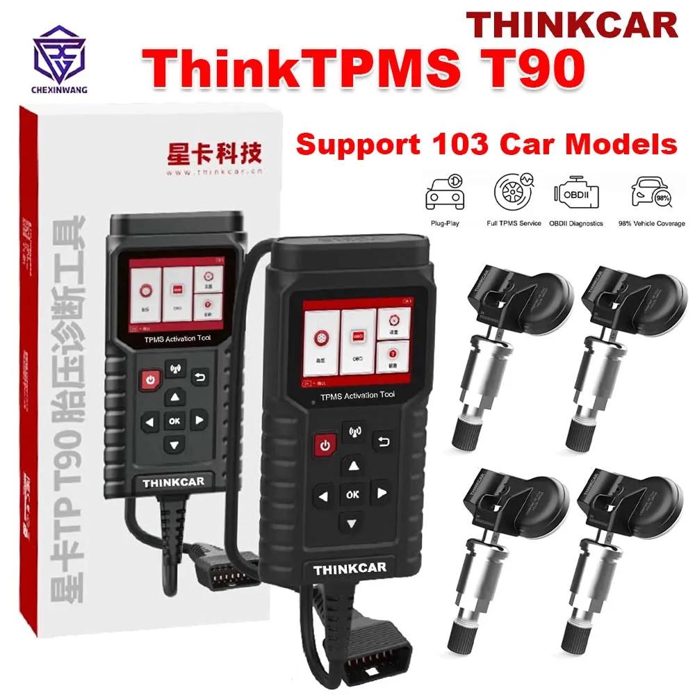 ThinkCar TPMS TP T90 Ȱȭ  α׷, OBD2 ڵ  Ŭ ڵ, Ÿ̾ з   , PK THINKTPMS G2